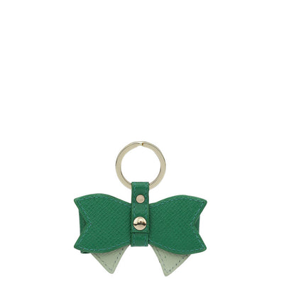 Franzy Leather Key Chain - Emerald Green