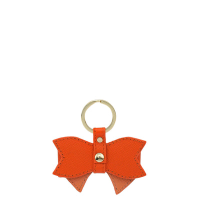 Franzy Leather Key Chain - Pumpkin