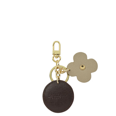 Franzy Leather Key Chain - Chocolate