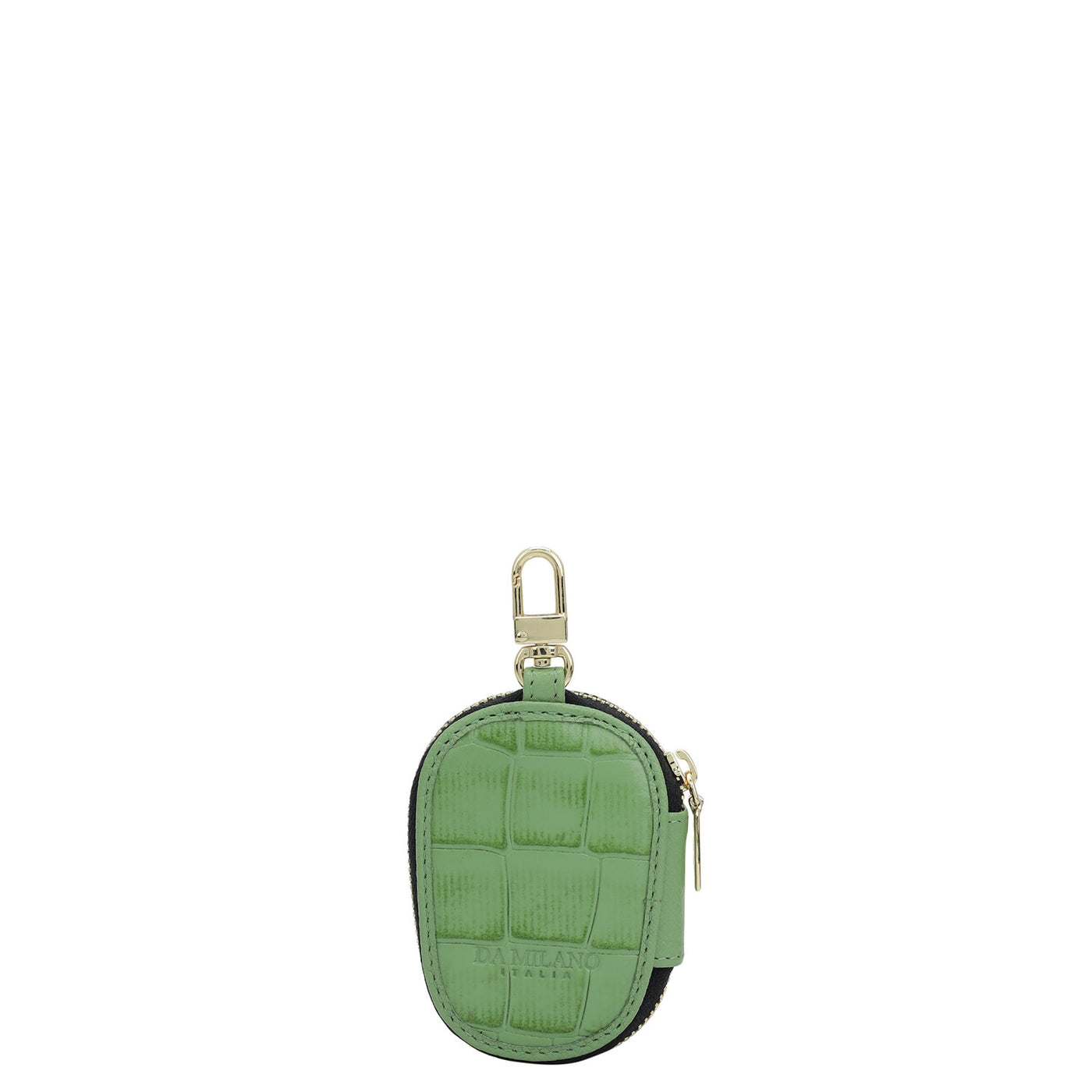 Croco Leather Key Chain - Kiwi