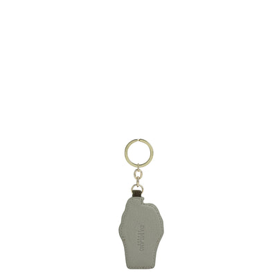 Wax Leather Key Chain - Khaki & Moss