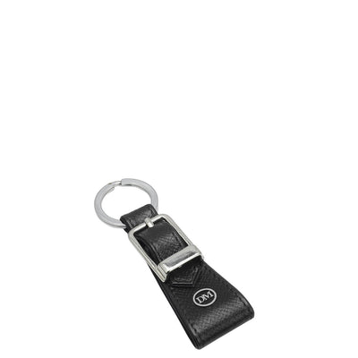 Franzy Leather Key Chain - Black