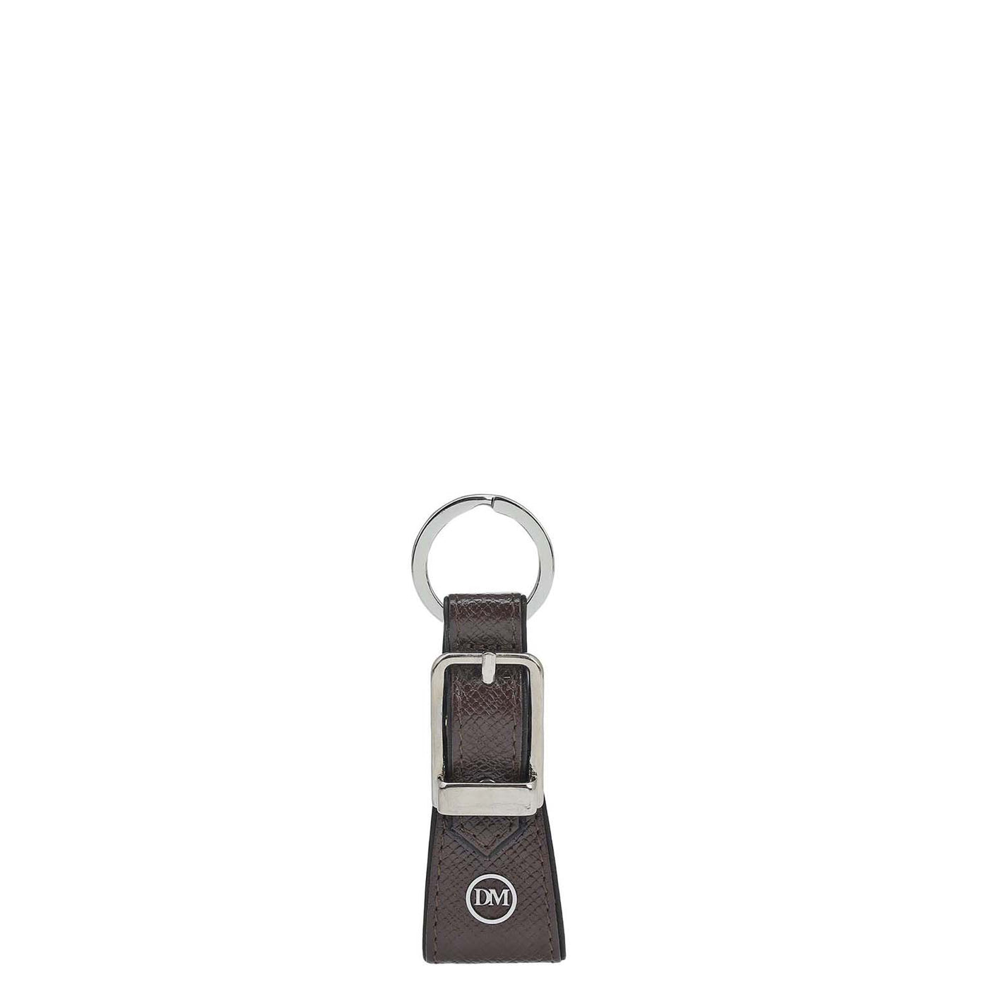 Franzy Leather Key Chain - Chocolate