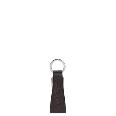 Franzy Leather Key Chain - Chocolate