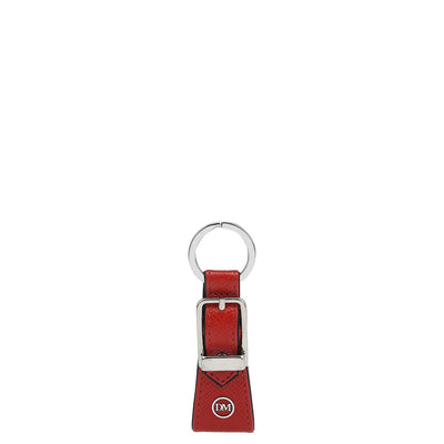 Franzy Leather Key Chain - Red