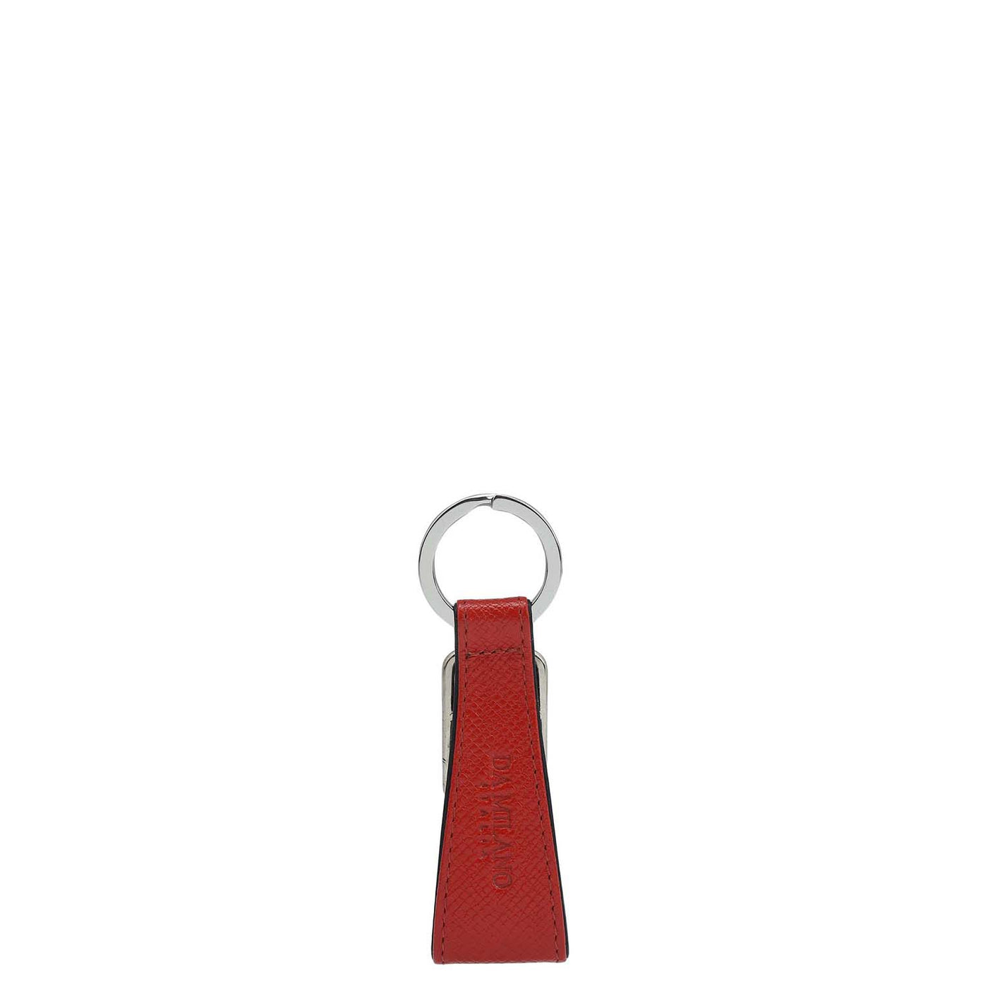 Franzy Leather Key Chain - Red