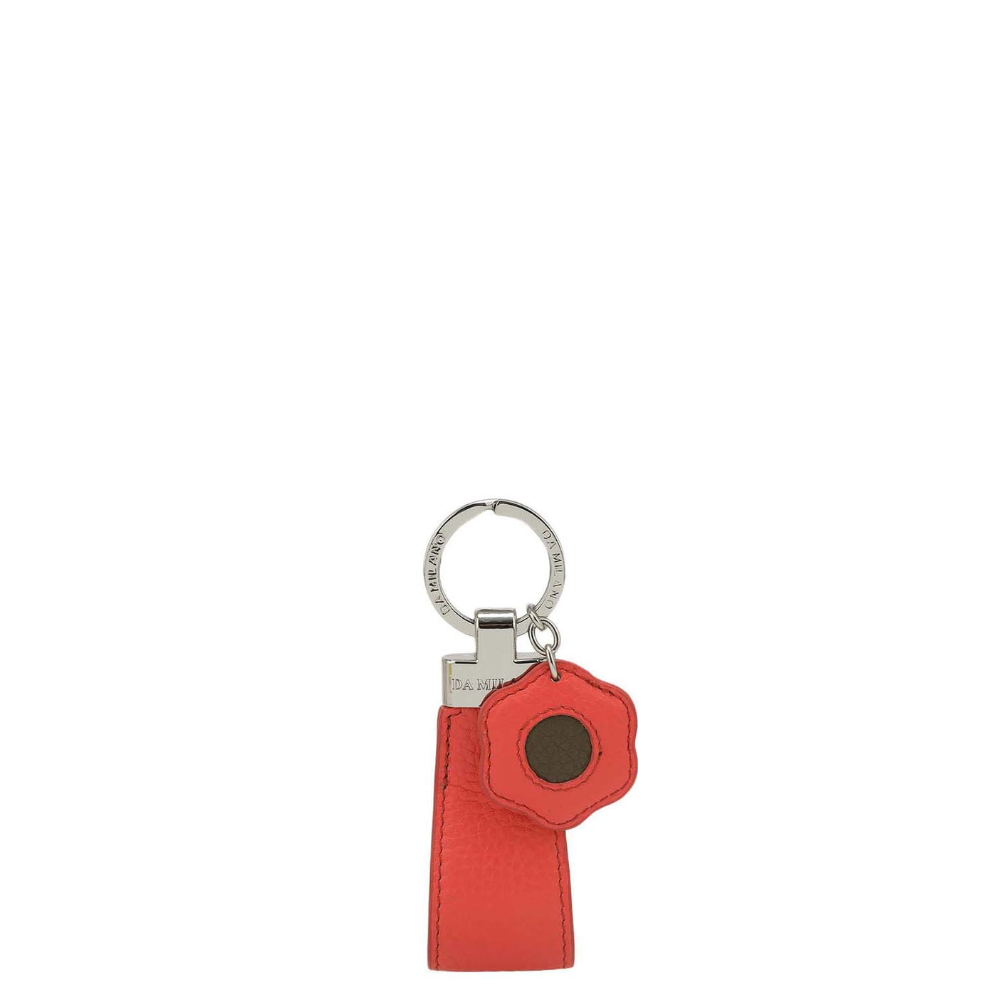 Wax Leather Key Chain - Corallo