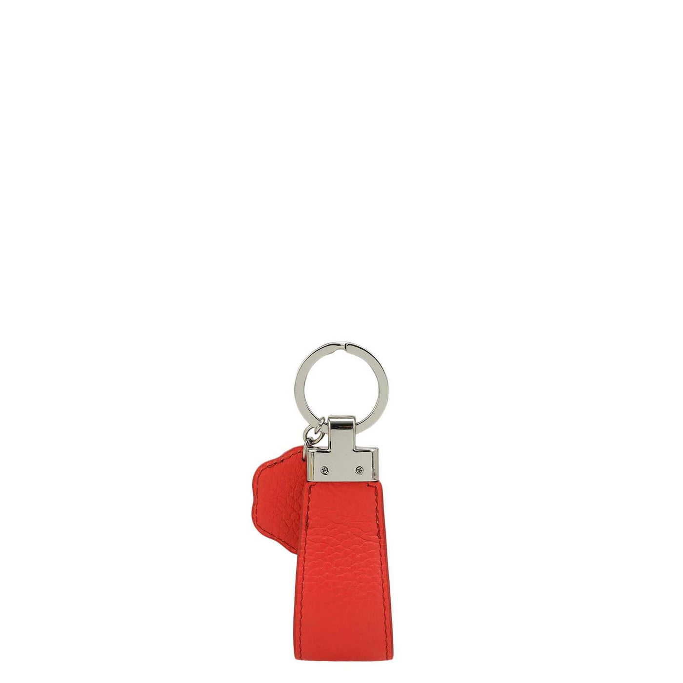 Wax Leather Key Chain - Corallo