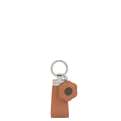 Wax Leather Key Chain - Pink Salt