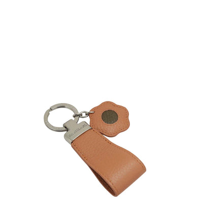 Wax Leather Key Chain - Pink Salt