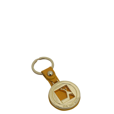 Franzy Leather Key Chain - Mango