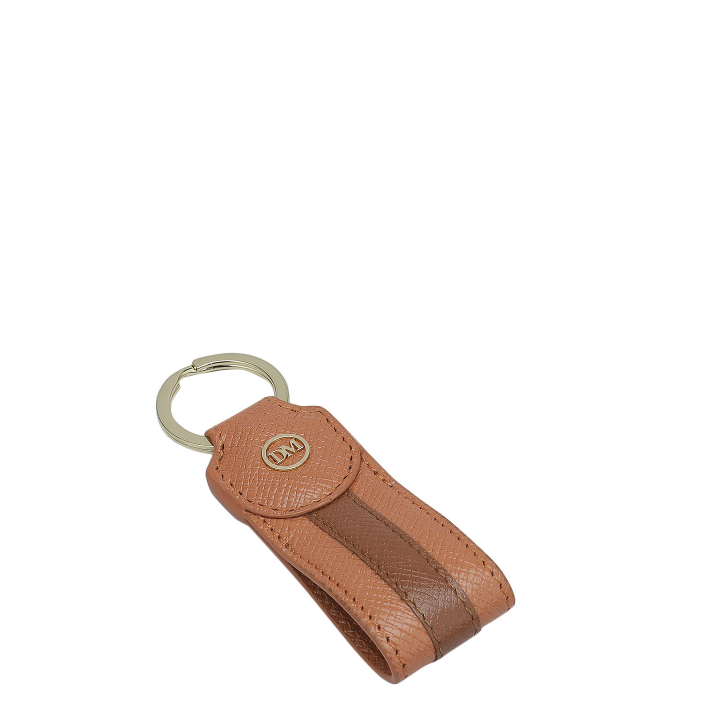 Franzy Leather Key Chain - Pink Salt