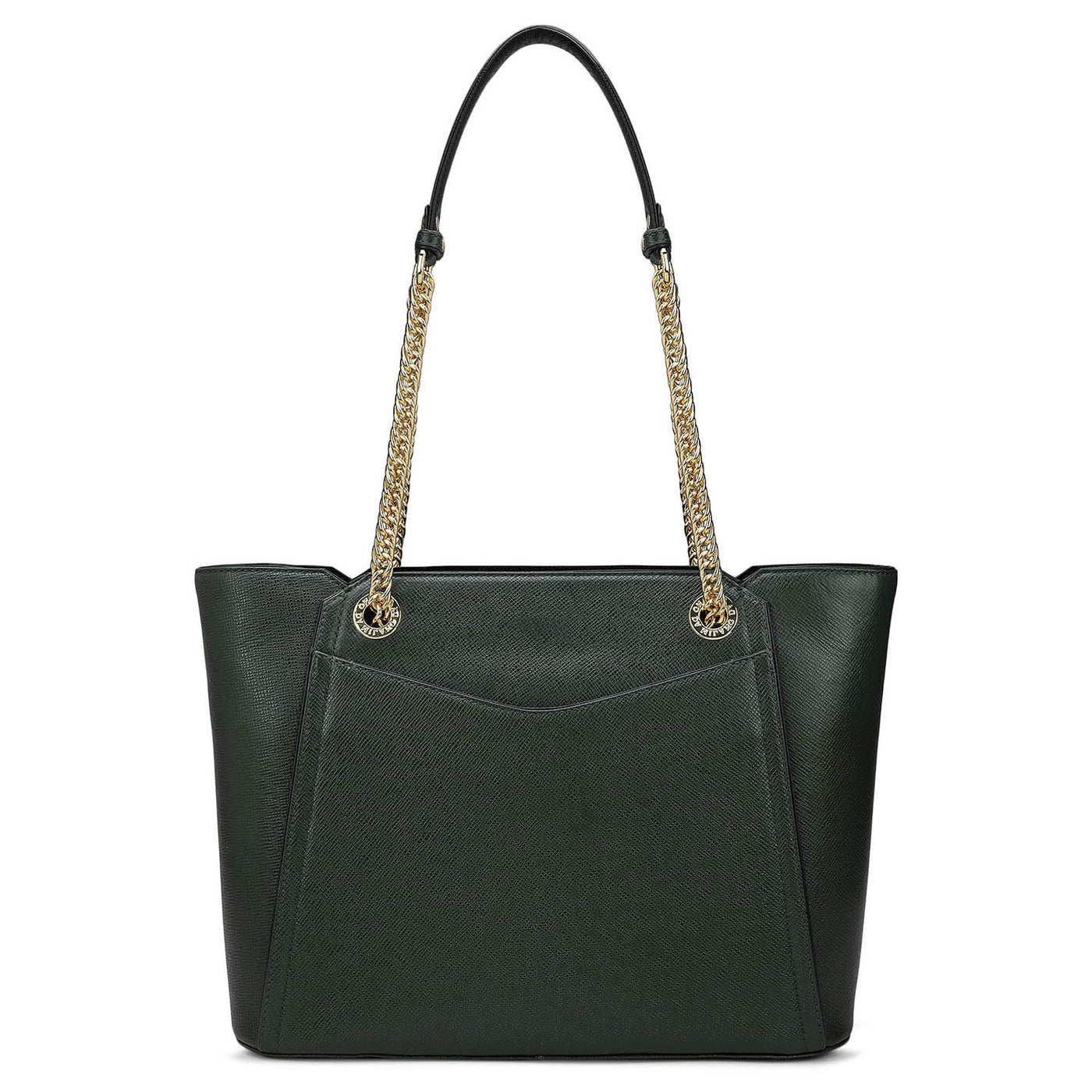 Medium Franzy Leather Shoulder Bag - Petrol Green