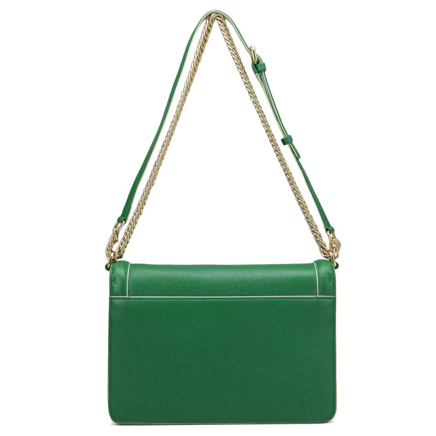 Small Franzy Leather Shoulder Bag - Emerald Green