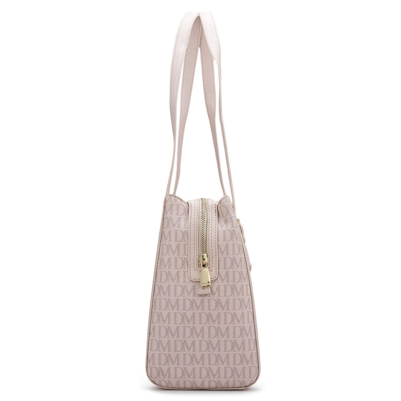 Medium Monogram Leather Shoulder Bag - Blush