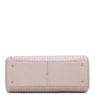 Medium Monogram Leather Shoulder Bag - Blush