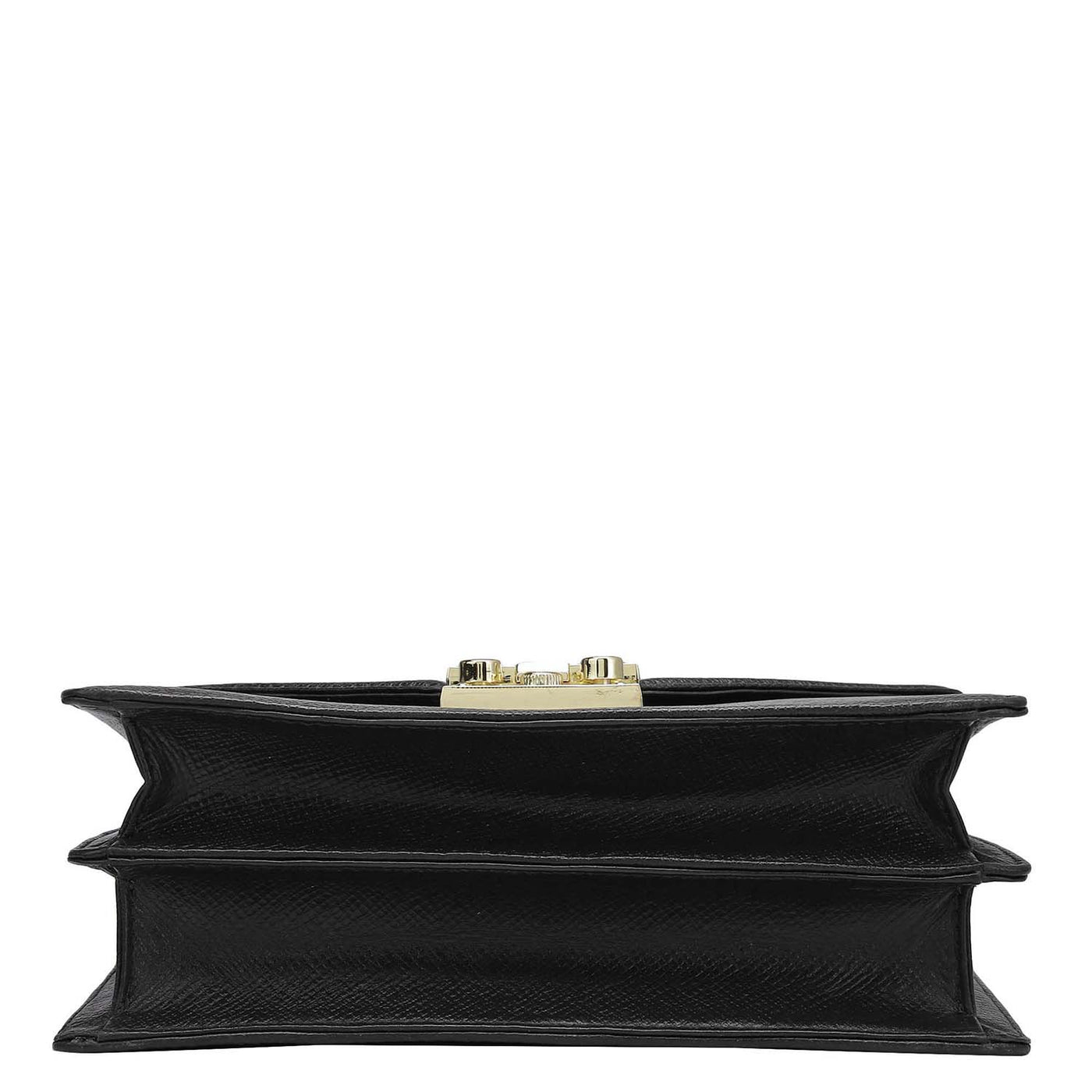 Small Franzy Leather Shoulder Bag - Black