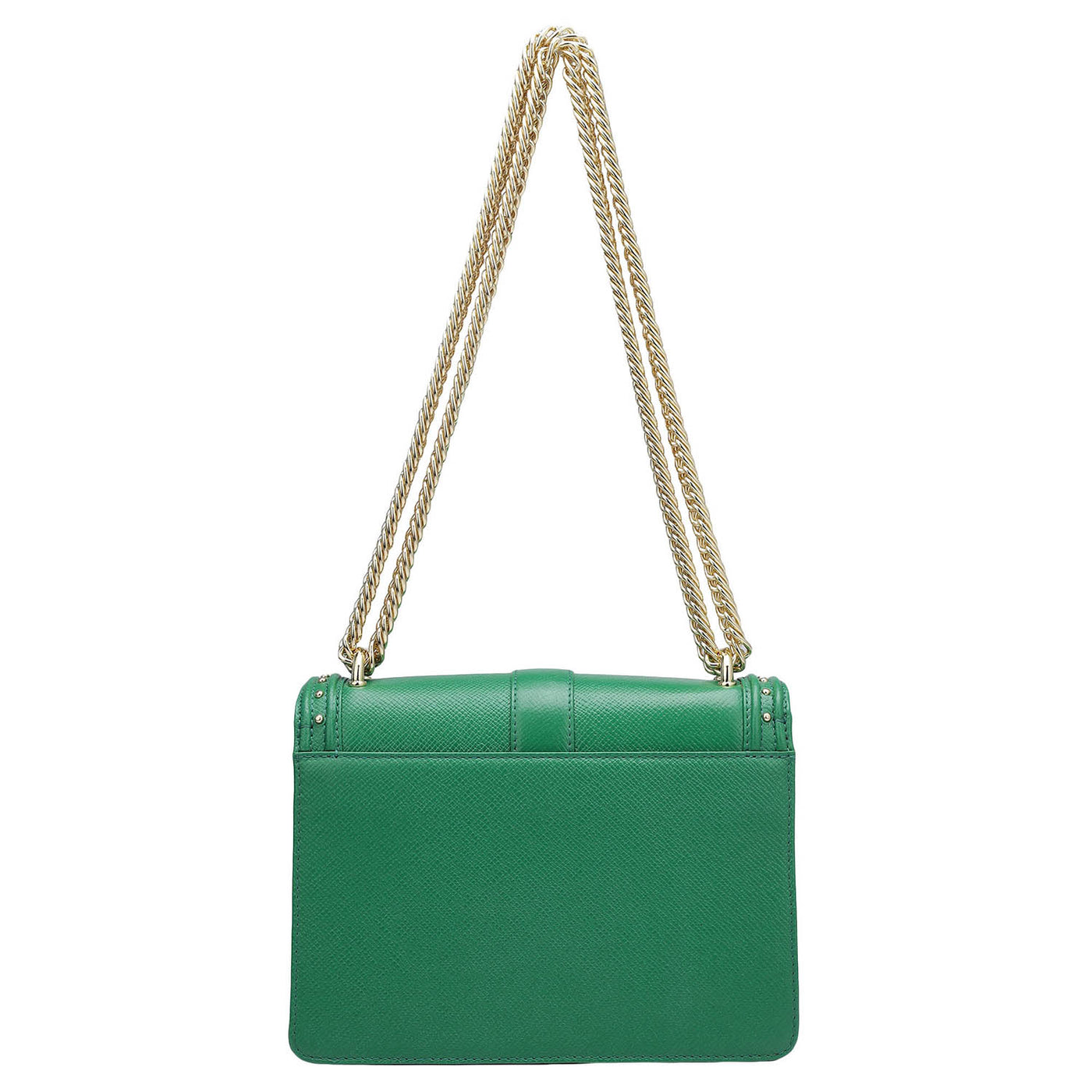 Small Franzy Leather Shoulder Bag - Emerald Green