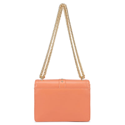 Small Franzy Leather Shoulder Bag - Salmon