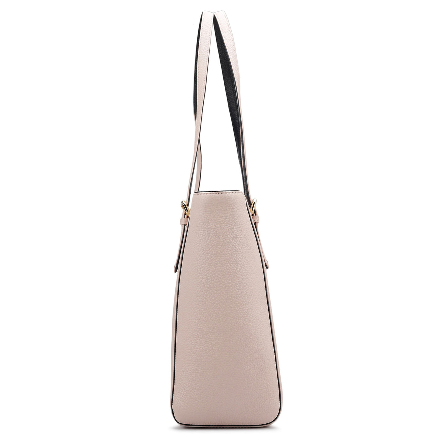 Large Wax Leather Tote - Baby Pink