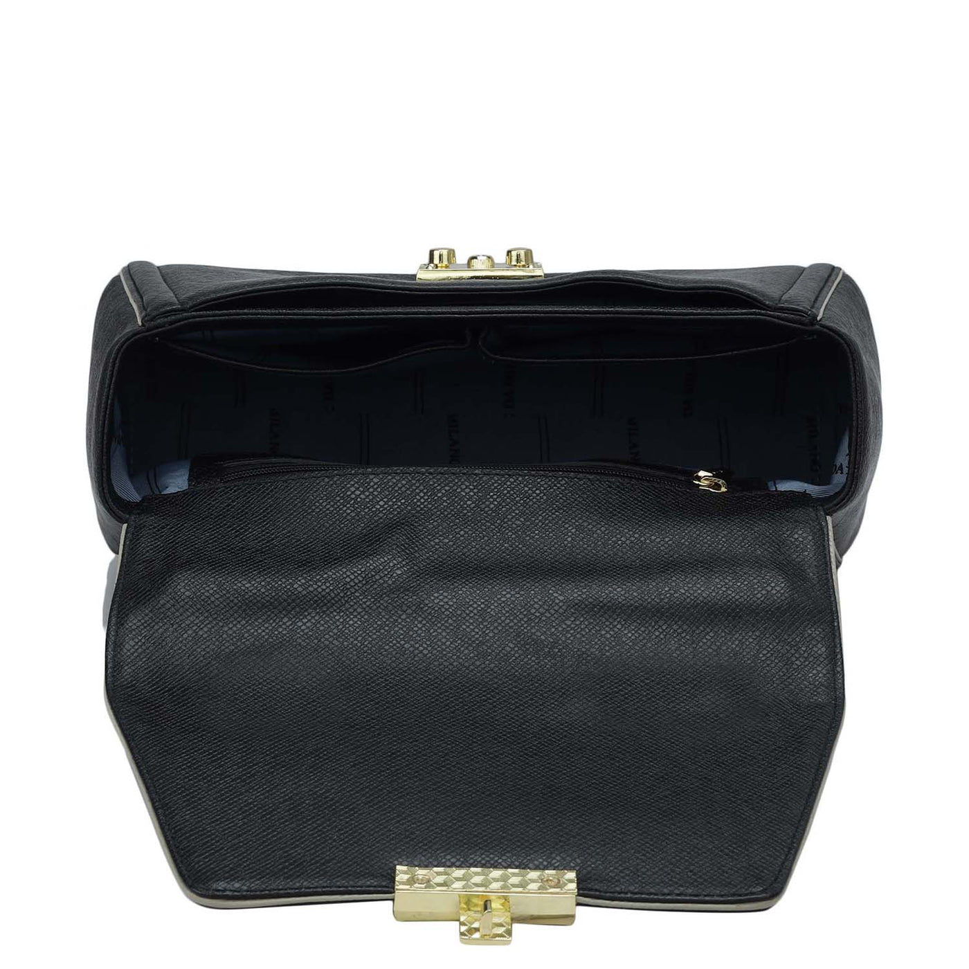 Small Franzy Leather Satchel - Black