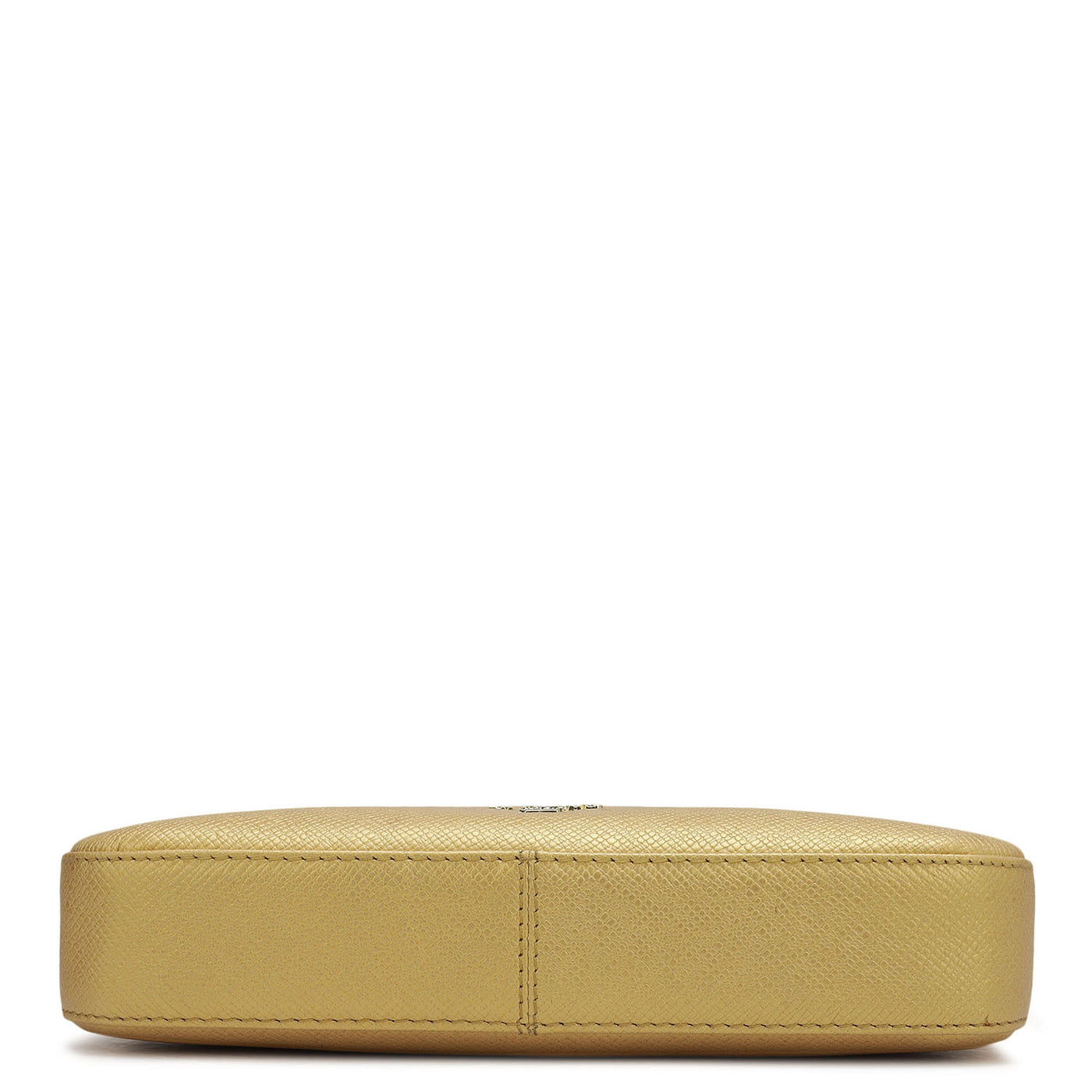 Small Franzy Leather Baguette - Gold