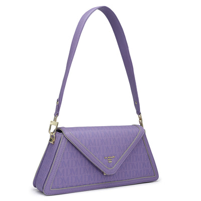 Small Monogram Leather Baguette - Purple Haze