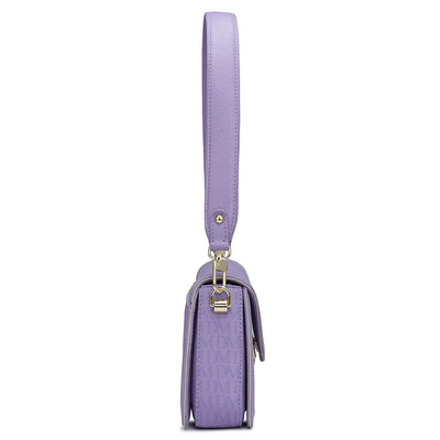 Small Monogram Leather Baguette - Purple Haze