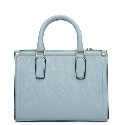 Small Franzy Leather Satchel - Cloud Blue