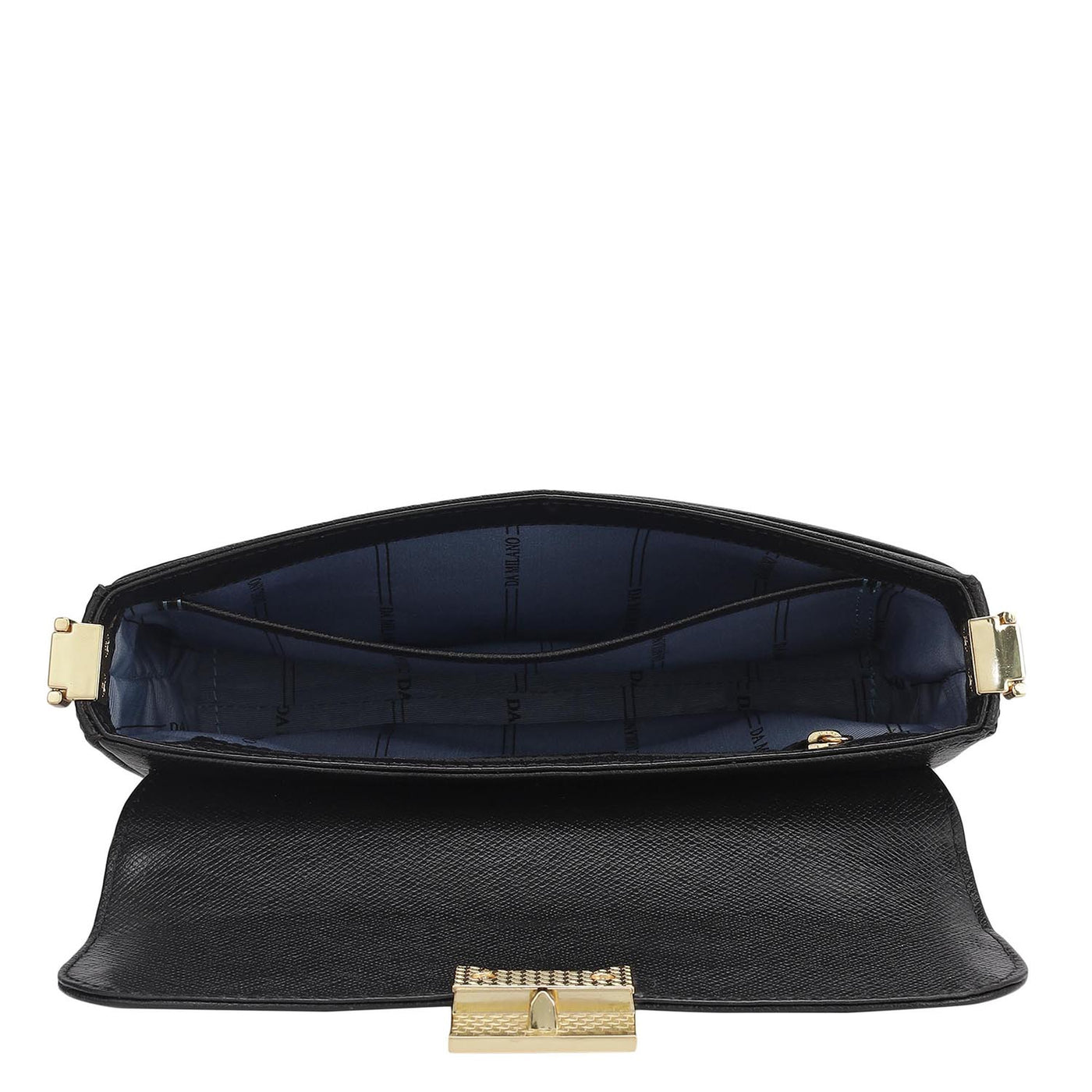 Small Franzy Leather Shoulder Bag - Black