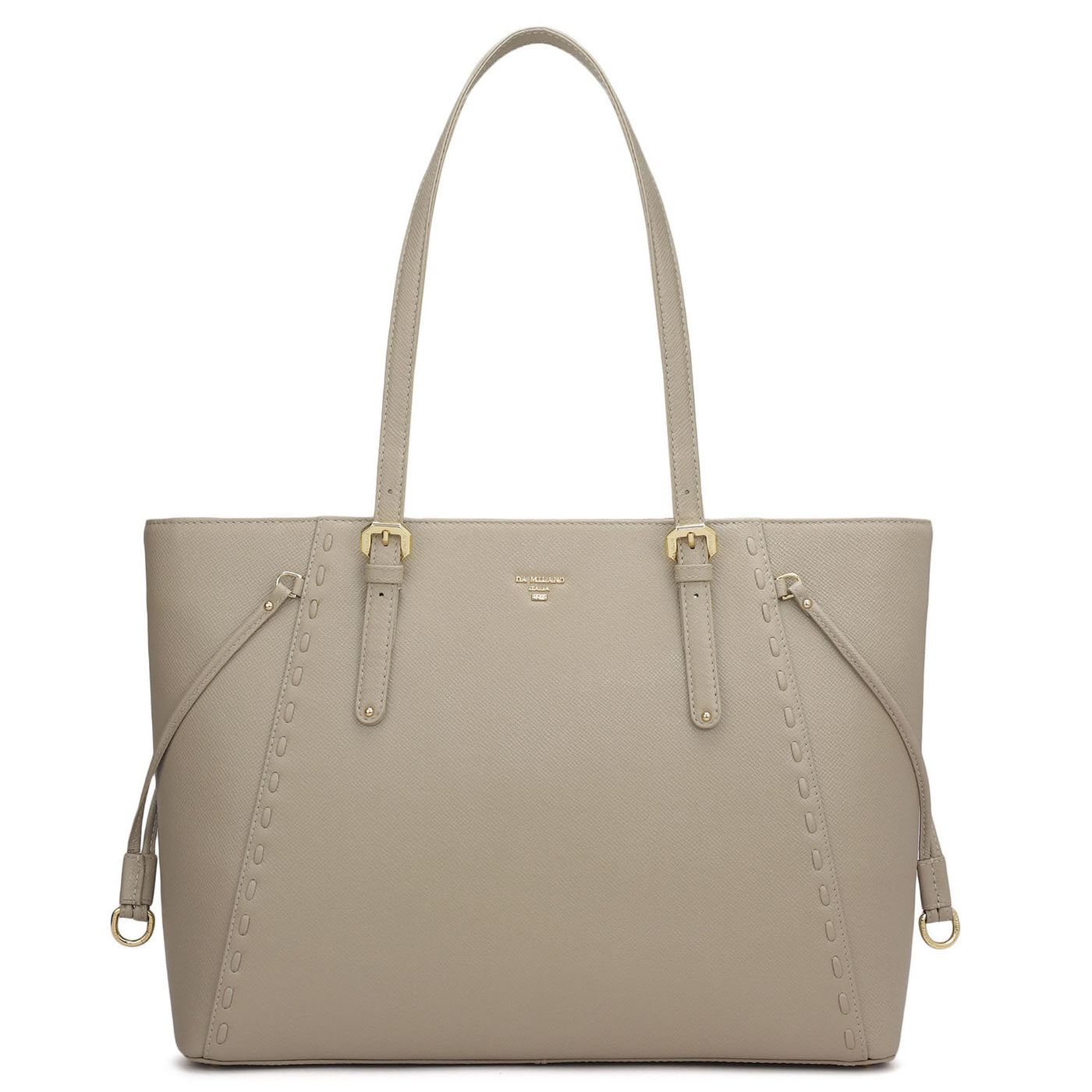 Medium Franzy Leather Tote - Chalk