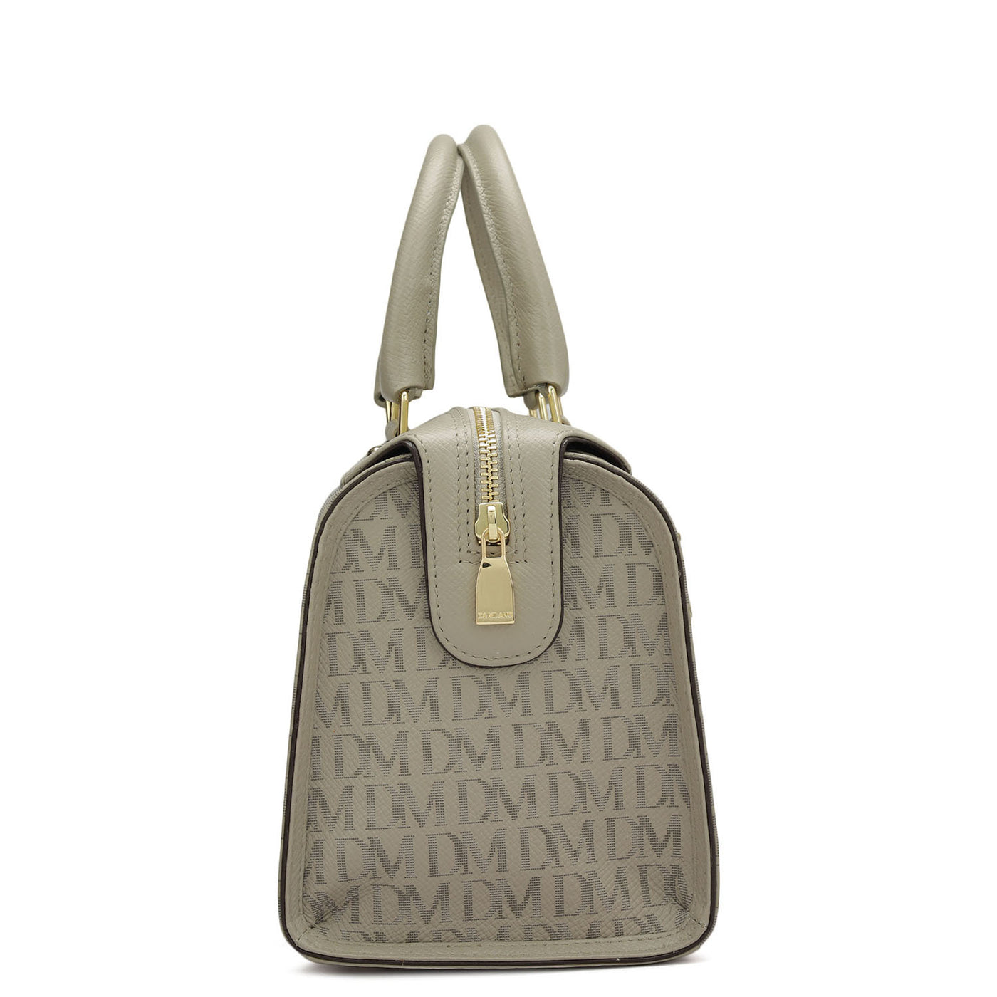 Medium Monogram Franzy Leather Satchel - Chalk