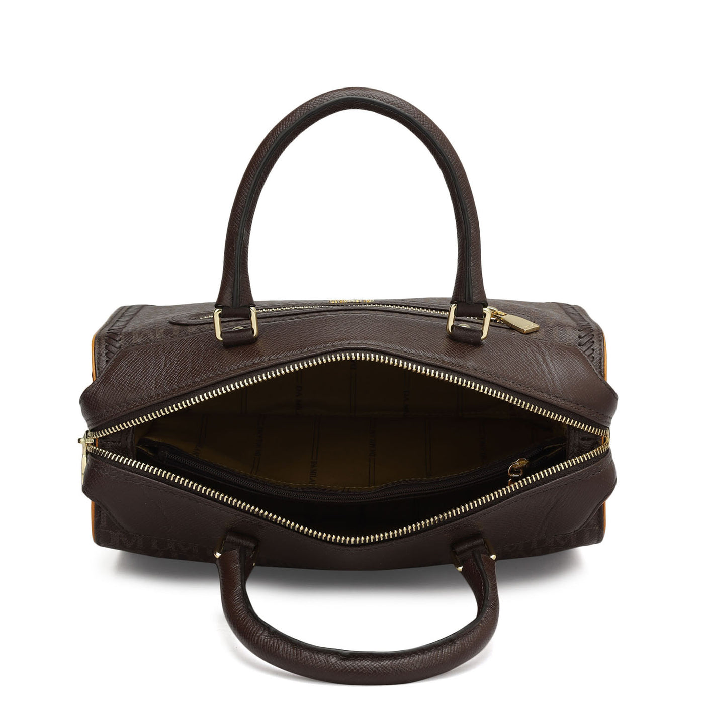 Medium Monogram Franzy Leather Satchel - Chocolate