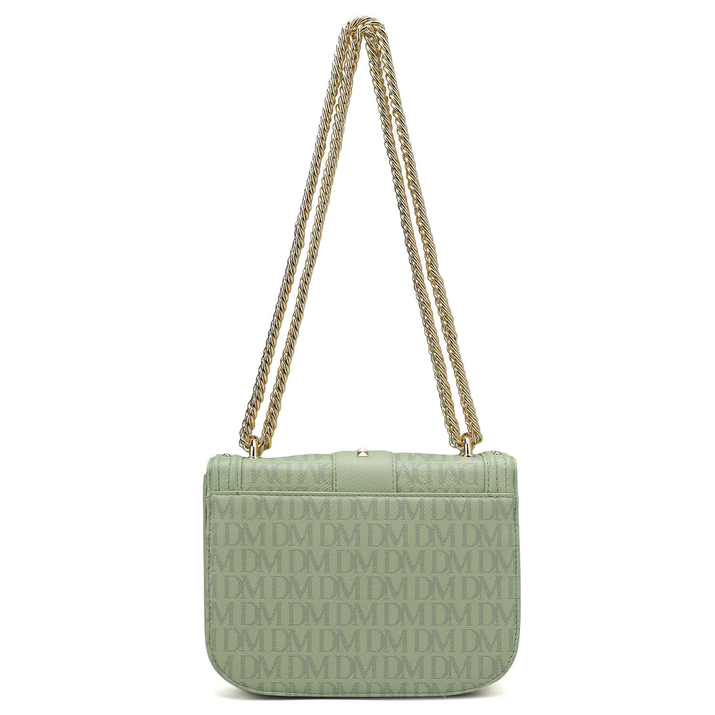 Small Monogram Leather Shoulder Bag - Mint