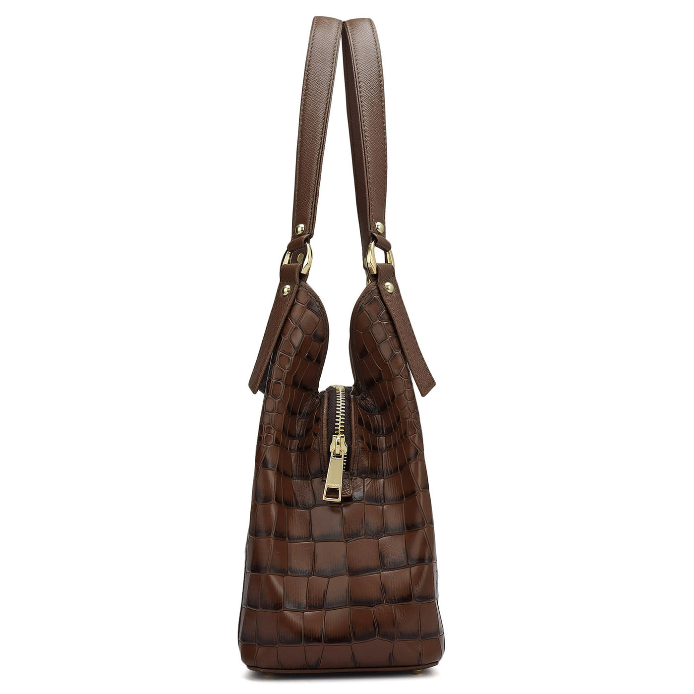 Medium Croco Leather Hobo - Date