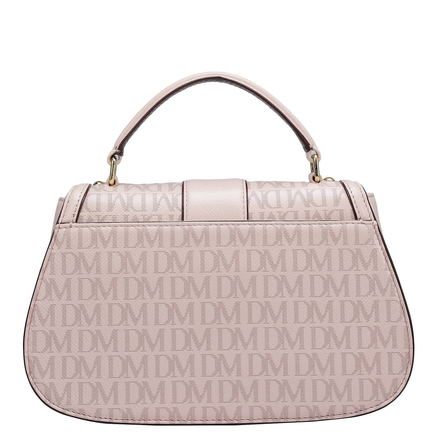 Small Monogram Franzy Leather Satchel - Blush