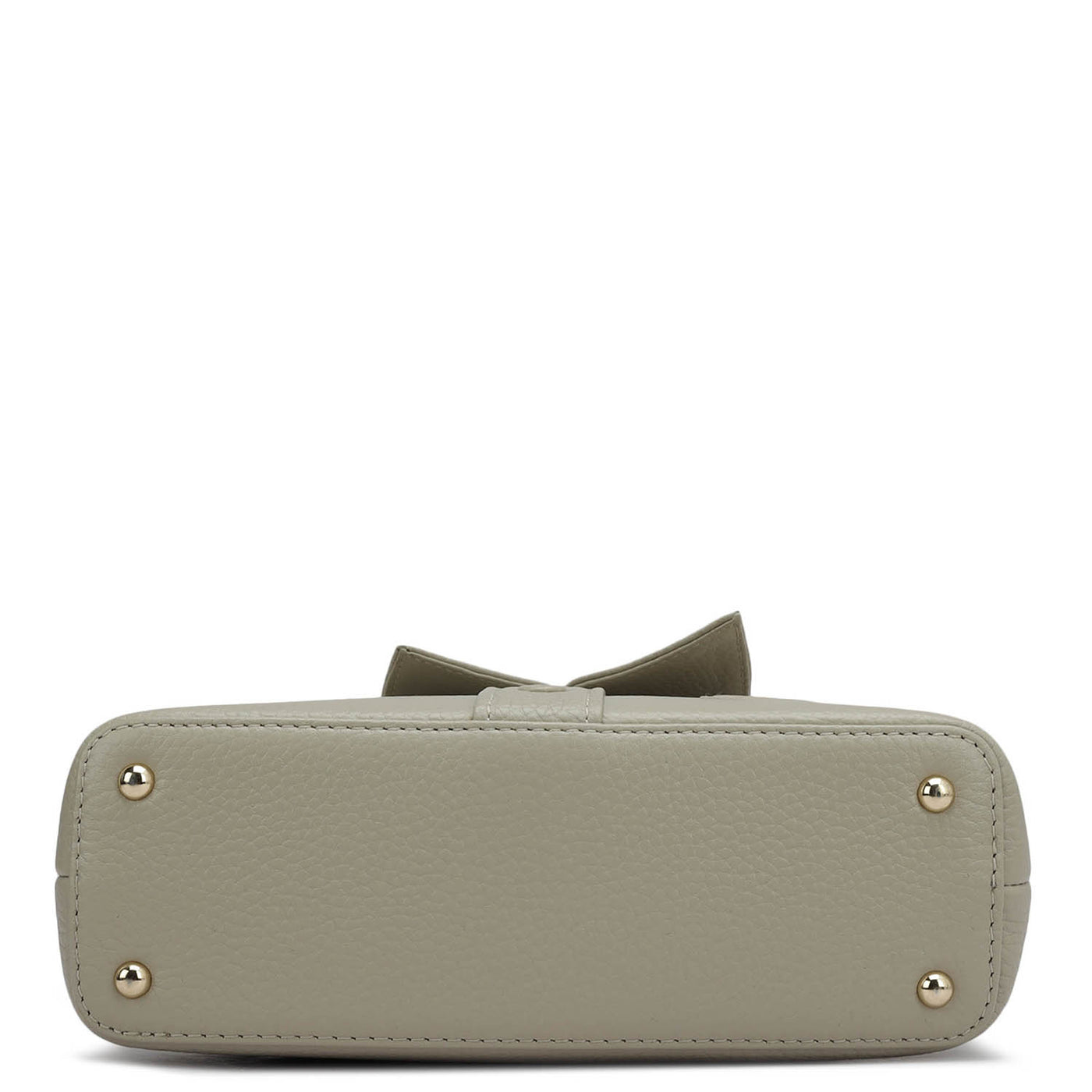 Small Wax Leather Satchel - Khaki