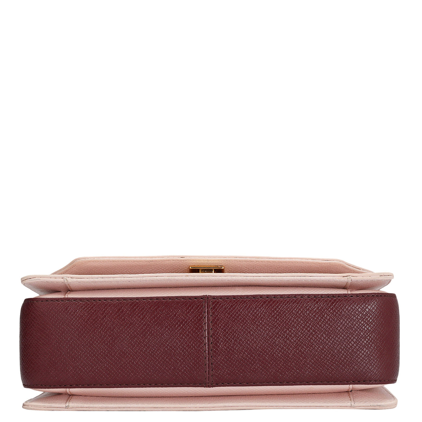 Small Franzy Leather Shoulder Bag - Blush & Blood Stone