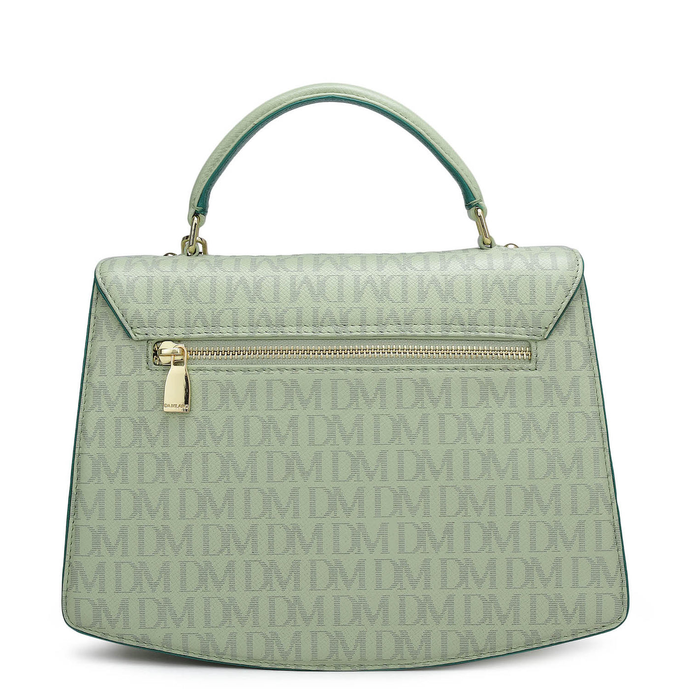 Small Monogram Franzy Leather Satchel - Mint