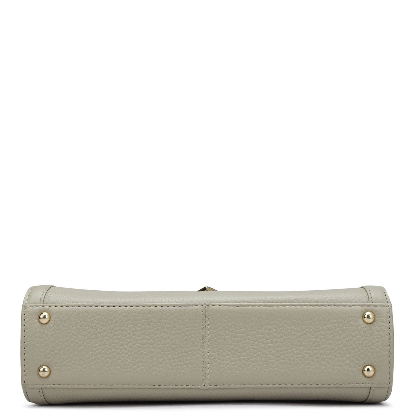 Small Wax Leather Satchel - Khaki