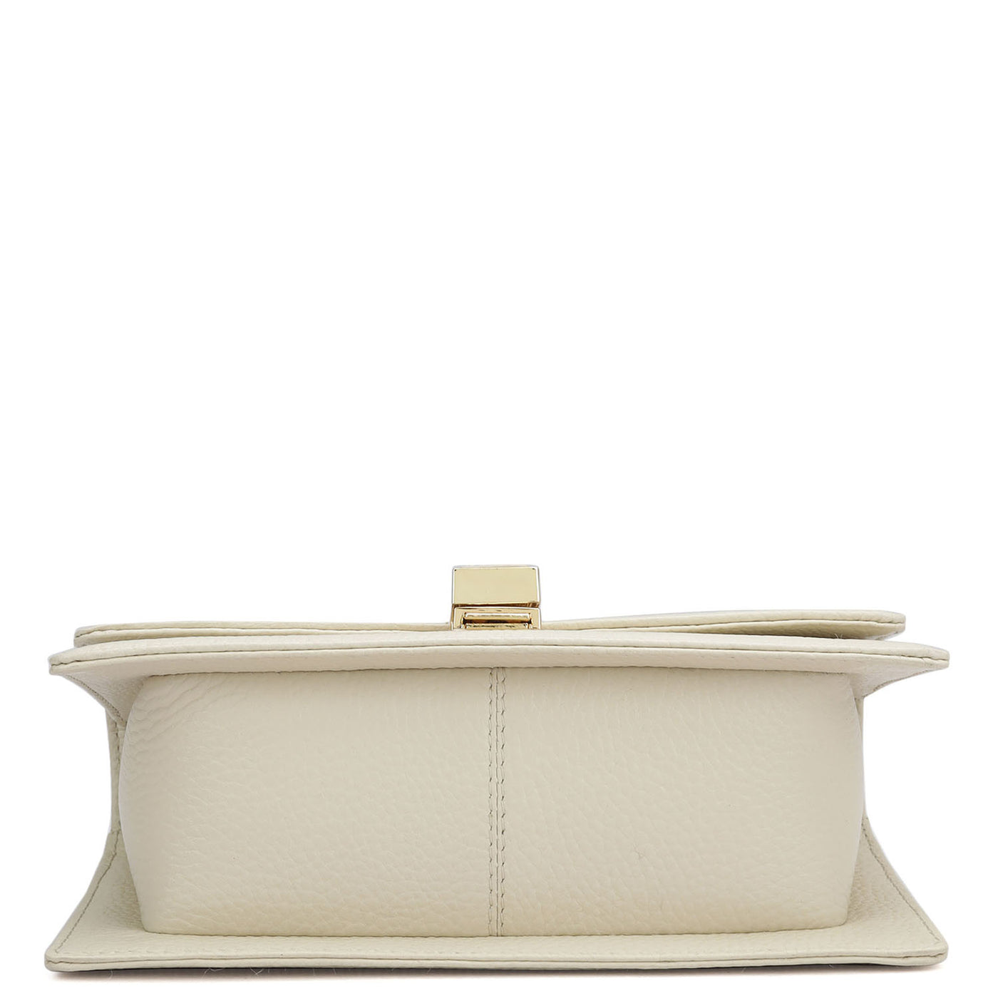 Small Wax Leather Shoulder Bag - Butter