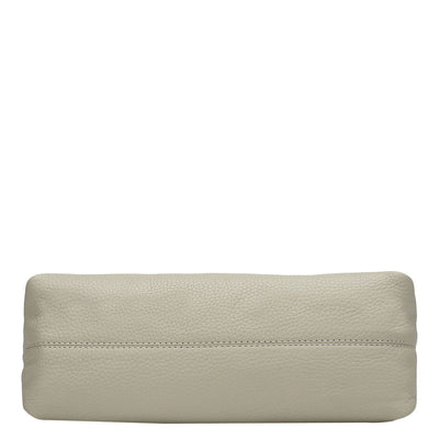 Small Wax Leather Baguette - Khaki