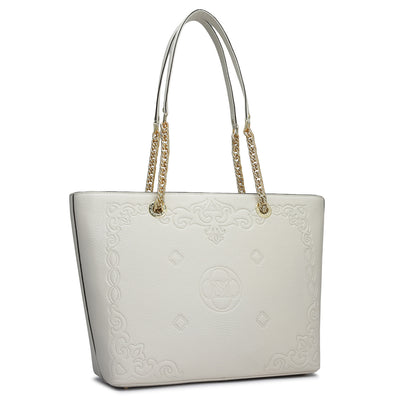 Medium Wax Leather Tote - Butter