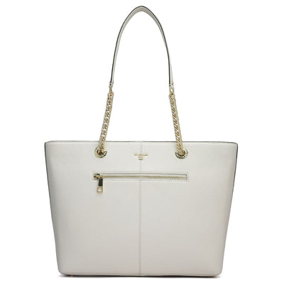 Medium Wax Leather Tote - Butter