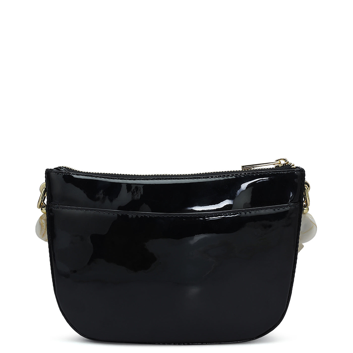 Small Patent Leather Baguette - Black