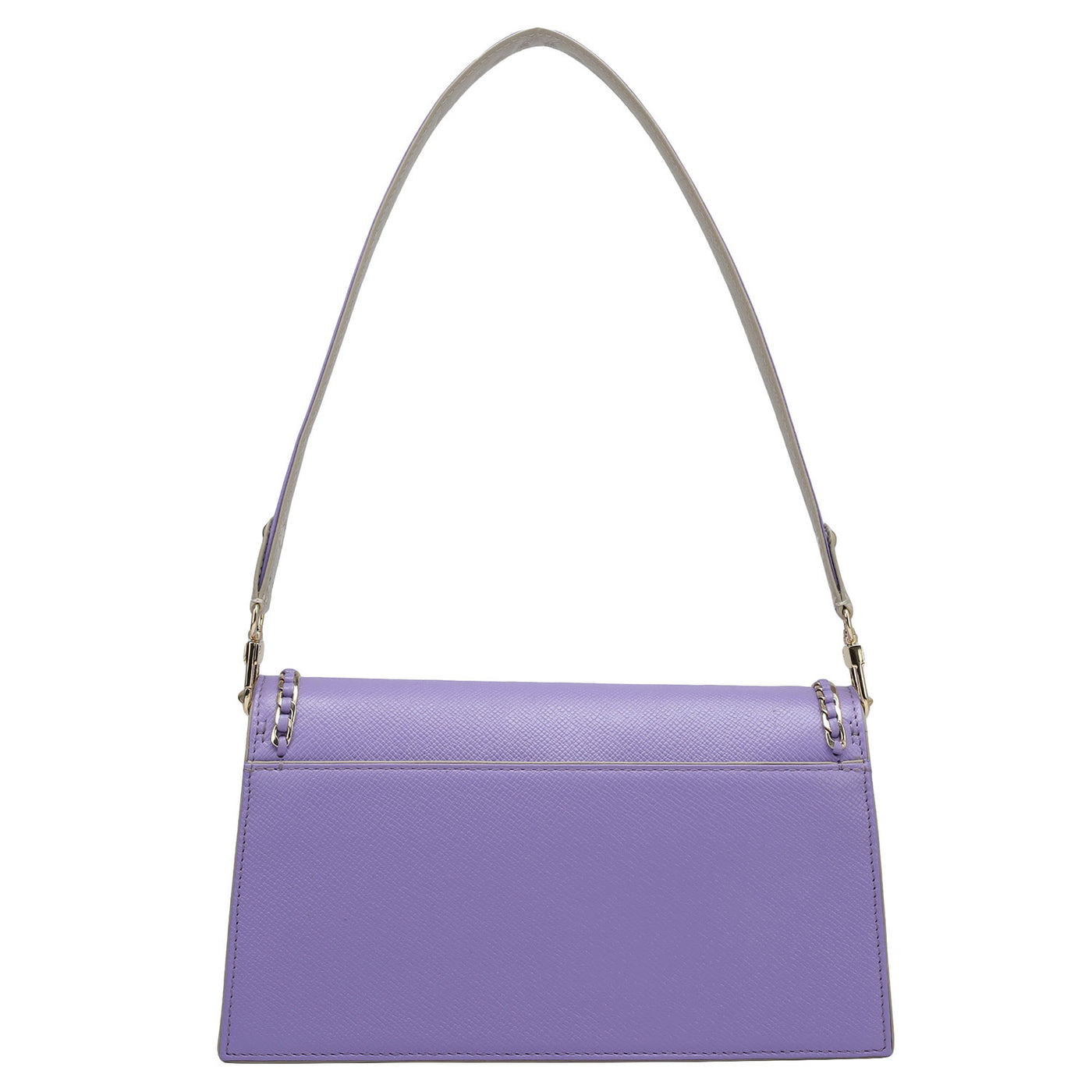 Small Franzy Leather Shoulder Bag - Purple Haze