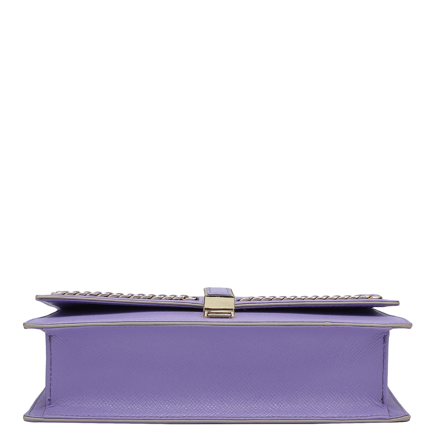 Small Franzy Leather Shoulder Bag - Purple Haze