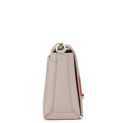 Small Franzy Monogram Leather Sling - Blush