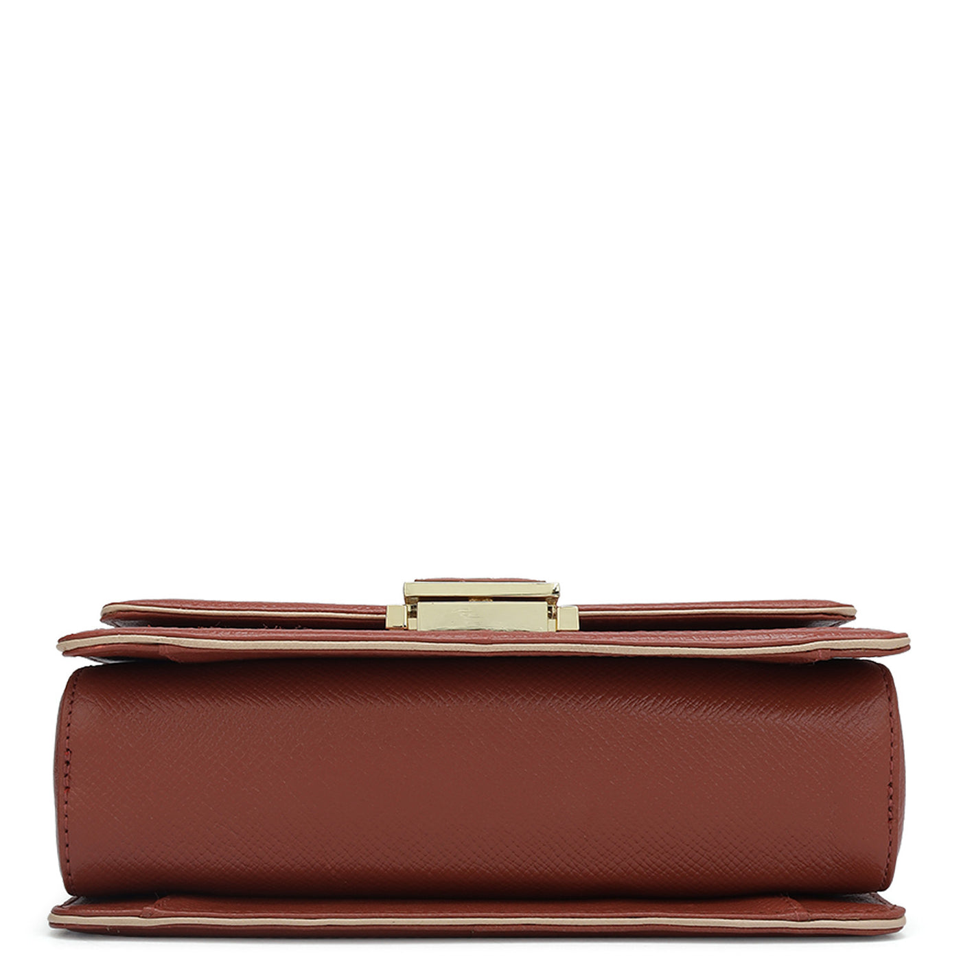 Small Monogram Franzy Leather Shoulder Bag - Brick