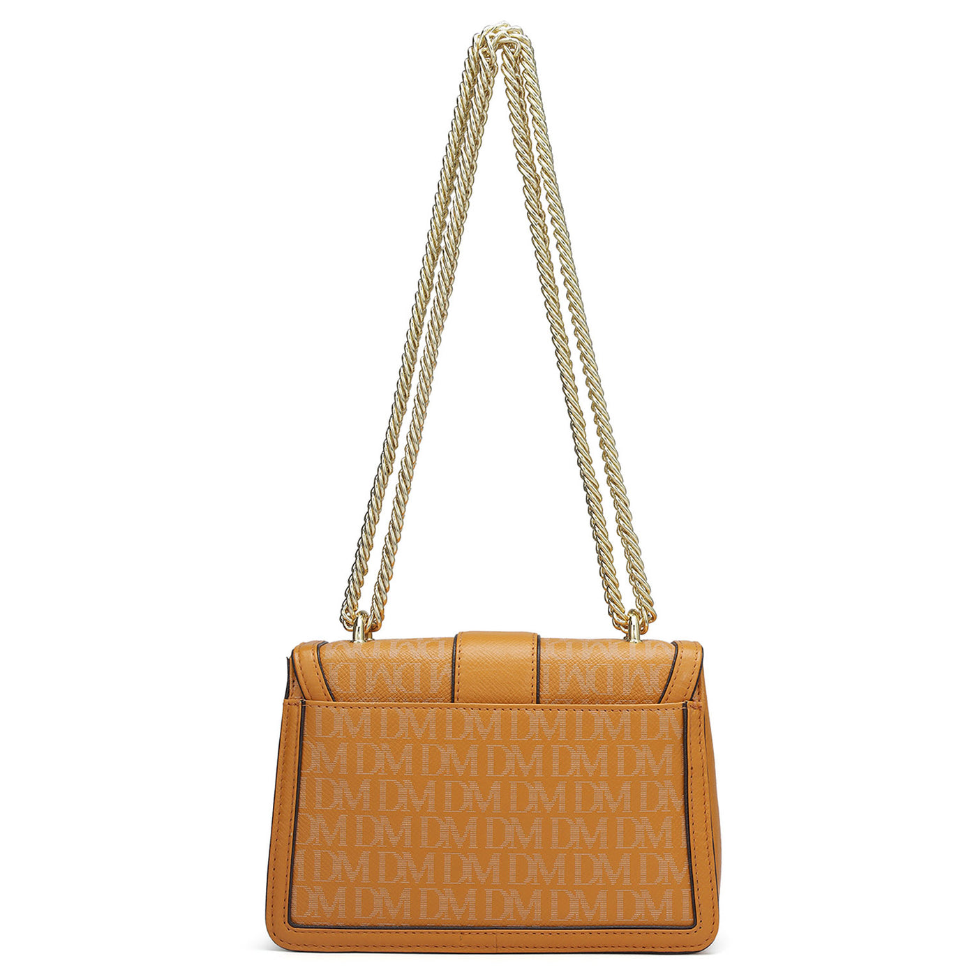 Small Monogram Franzy Leather Shoulder Bag - Flame